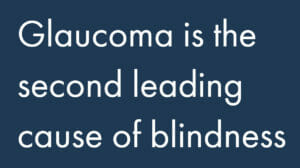 Glaucoma is the second leading cause of blindness