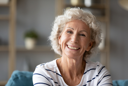 Older woman smiling